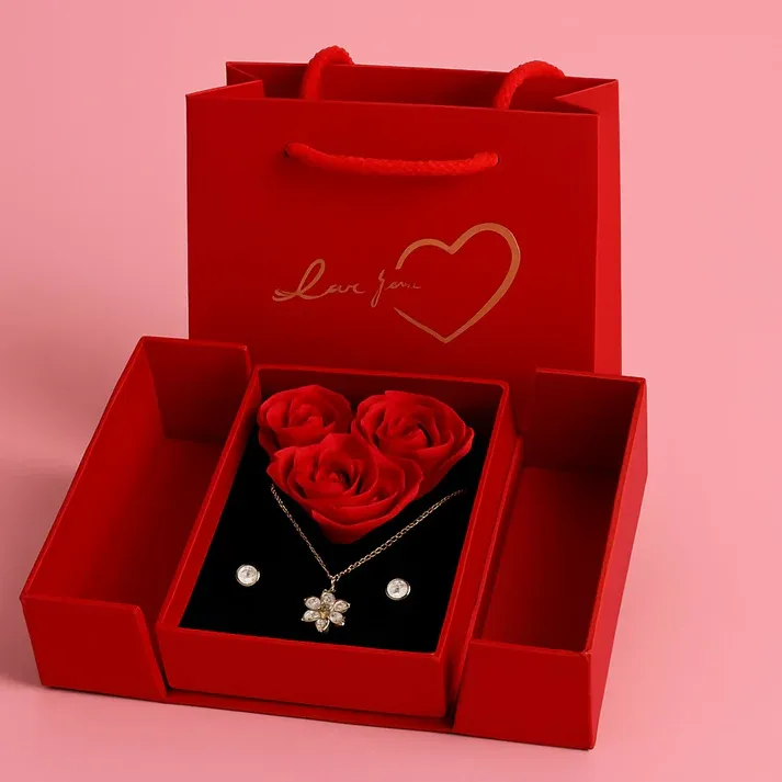 Luxury Red Jewelry Gift Box